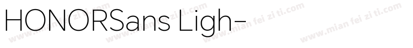 HONORSans Ligh字体转换